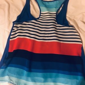 Blue striped tank